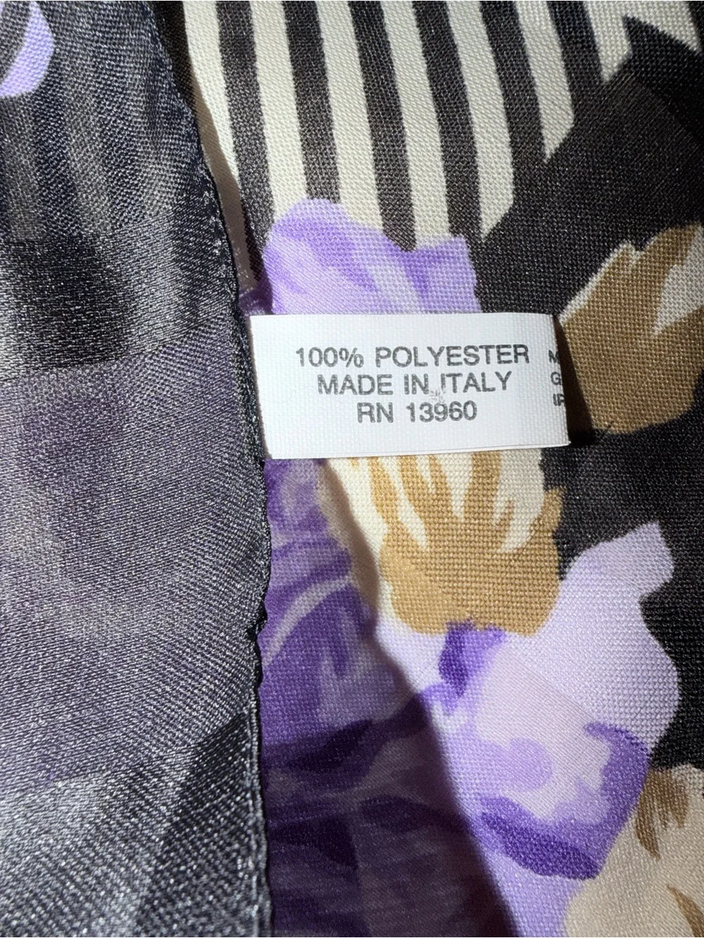 🌻Made in Italy Floral Plaid Square Scarf in Bandanna Square